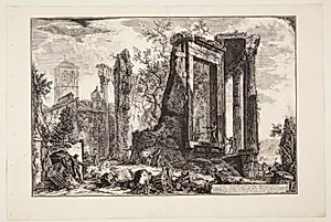 Sibylla-templet i Tivoli by Giovanni Battista Piranesi