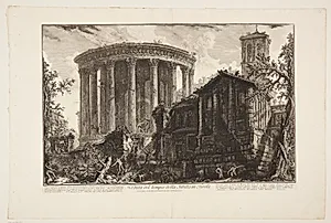 Sibylla-templet i Tivoli by Giovanni Battista Piranesi