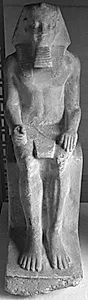Siddende egyptisk konge by Ubekendt