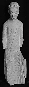 Siddende hellig konge, St. Olav (ca. 995-1030)? by Ubekendt