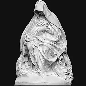 Siddende Jomfru Maria, Mater dolorosa by Ubekendt