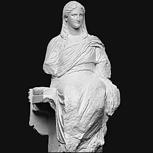 Siddende kvinde, Demeter fra Knidos by Ubekendt