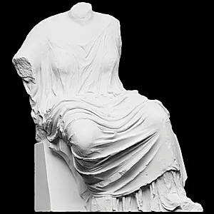 Siddende kvinde, Hestia? by Ubekendt