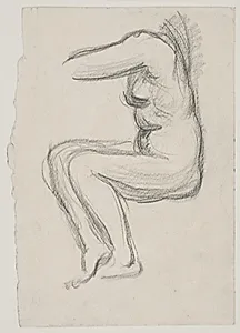 Siddende kvindelig model by Vilhelm Lundstrøm