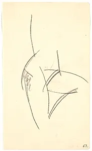 Siddende model by Isakson, Karl