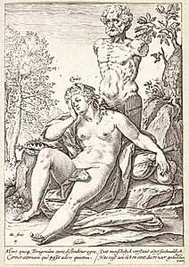 Sjælelig fred by Hendrick Goltzius
