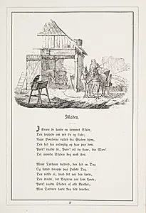 Skaden. Illustration til H.V. Kaalund, "Fabler for Børn" by H.P. Hansen