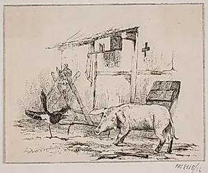 Skaden og grisen by Adolph Kittendorff