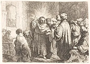 Skattens mønt by Rembrandt van Rijn