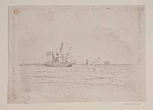 Skibe i sundet by Carl Locher