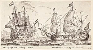 Skibene De Vrijheid og De Hazewind by Reinier Zeeman