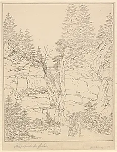 Skiferbrud ved Goslar by C.W. Eckersberg