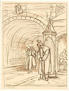 Skildvagten ved Kastelsporten by Wilhelm Marstrand