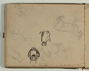 Skitse af amerikansk los. Notat by Niels Larsen Stevns