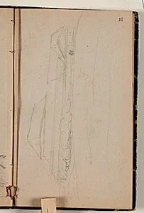 Skitse af Børglum kloster. Forarbejde til Vendelboer på plyndringstogt mod Børglum kloster" by Niels Larsen Stevns