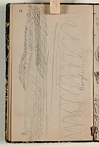 Skitse af Børglum kloster. Forarbejde til Vendelboer på plyndringstogt mod Børglum kloster" by Niels Larsen Stevns