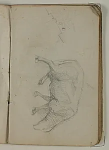 Skitse af får by Niels Larsen Stevns