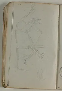 Skitse af kattedyr by Niels Larsen Stevns