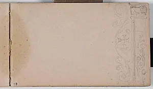Skitse af ornamentik by Niels Larsen Stevns