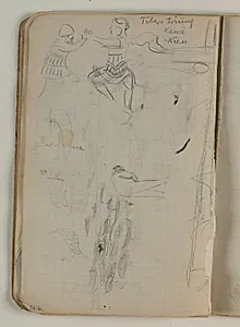 Skitse af romerske soldater by Niels Larsen Stevns
