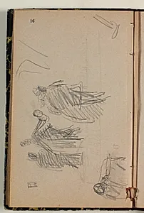Skitse til "Engen ved Nysø" by Niels Larsen Stevns