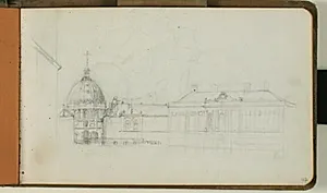 Skitser af Amalienborg og Frederikskirken by Niels Larsen Stevns