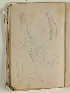 Skitser af arme og halvfigurer by Niels Larsen Stevns
