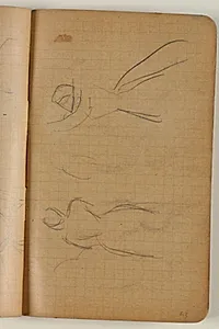 Skitser af dansende kvinde by Niels Larsen Stevns