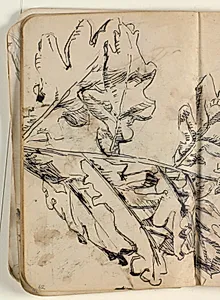 Skitser af egeblade by Niels Larsen Stevns