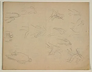 Skitser af figurer i bevægelse by Niels Larsen Stevns