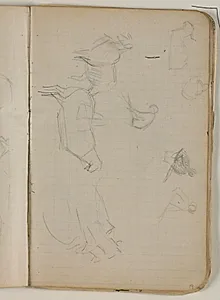 Skitser af figurer og køer by Niels Larsen Stevns