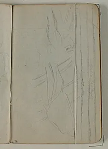 Skitser af figurer og landskab. Notat by Niels Larsen Stevns