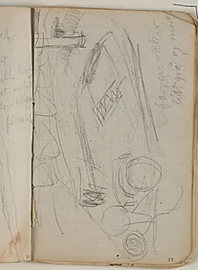 Skitser (af jolle?) . Notater by Niels Larsen Stevns