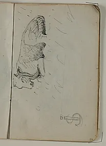 Skitser af køer. Udkast til monogram: SJ eller JS (Joakim Skovgaard) by Niels Larsen Stevns