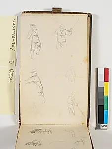 Skitser af markarbejdere by P.C. Skovgaard