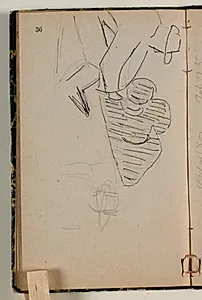 Skitser af siddende figurer by Niels Larsen Stevns