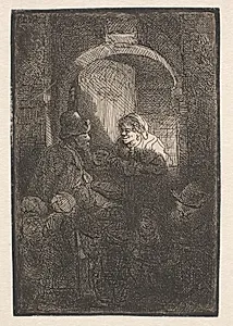 Skolelæreren by Rembrandt van Rijn