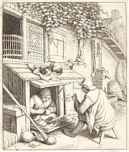 Skomageren by Adriaen van Ostade