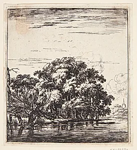 Skov på en landtange by Herman Naiwincx