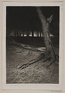Skovindre. Aften by Thorvald Niss