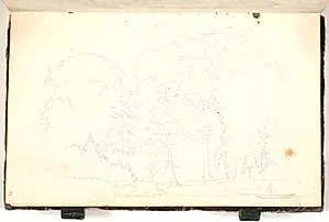 Skovparti ved en sø by P.C. Skovgaard