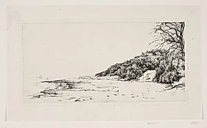 Skrænten ved Havet by Carl Bloch