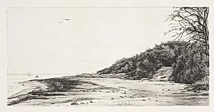Skrænten ved havet by Carl Bloch