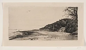 Skrænten ved Havet by Carl Bloch