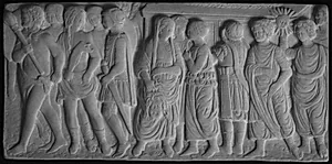 Skrinside? Optog med historiske og bibelske figurer, Berømmelsens triumf by Ubekendt