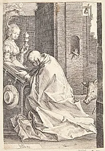 Skt. Antonius' fristelser by Ubekendt
