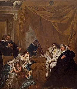 Skt. Vincent de Paul ved Louis XIII´s dødsleje