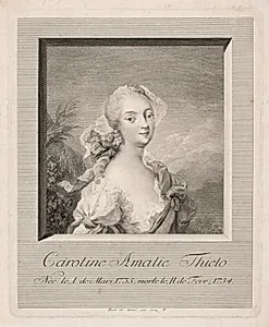 Skuespillerinden Caroline Amalie Thielo by J.M. Preisler