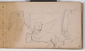 Skulpturelle detaljer fra S. Stefano, Bologna by Niels Larsen Stevns