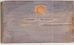 Skystudie med solnedgang by Niels Larsen Stevns